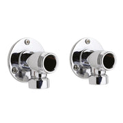 Nuie Backplate Elbow Unions for Bar Shower Valves Chrome (A312)