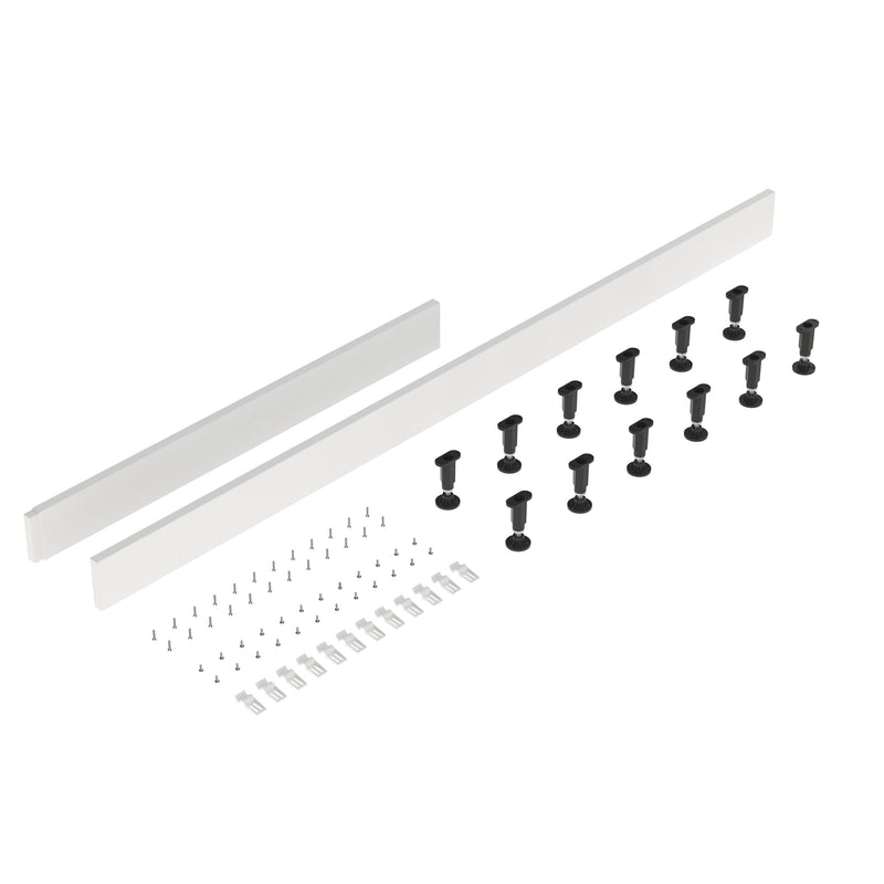 Nuie Bath Leg Set & Plinth Kit (All Sizes) in 1700mm White (LEGC)
