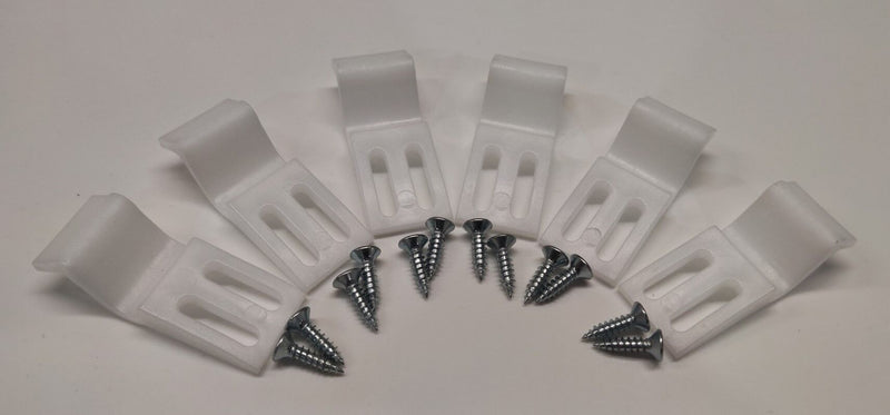 Nuie Bath Panel Clips Pack of 6 - Straight (BPC001)
