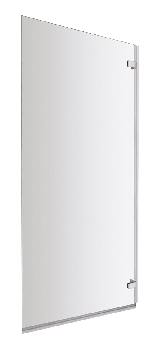 Nuie Chrome Bath Screen 800mm 5mm