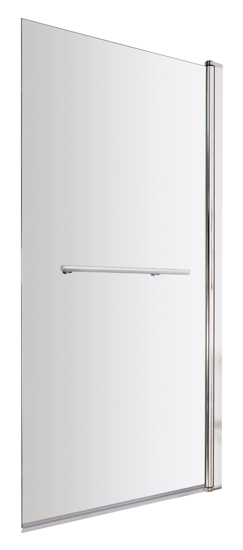 Nuie Chrome Bath Screen with Towel Rail 800mm