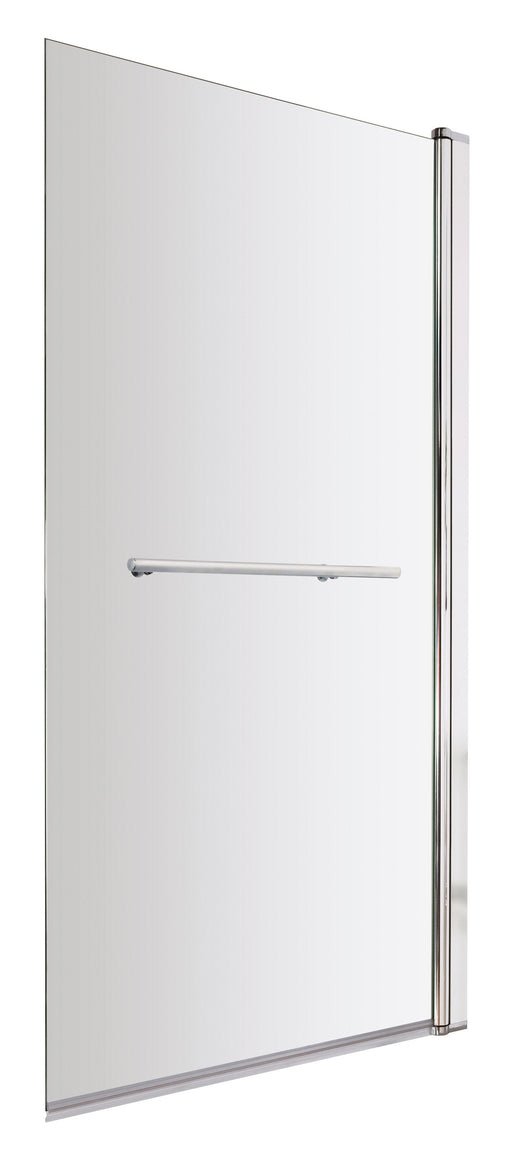 Nuie Chrome Bath Screen with Towel Rail 800mm