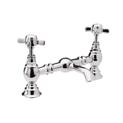 Nuie Beaumont Luxury Basin Mixer in chrome with crosshead handles (I315X)