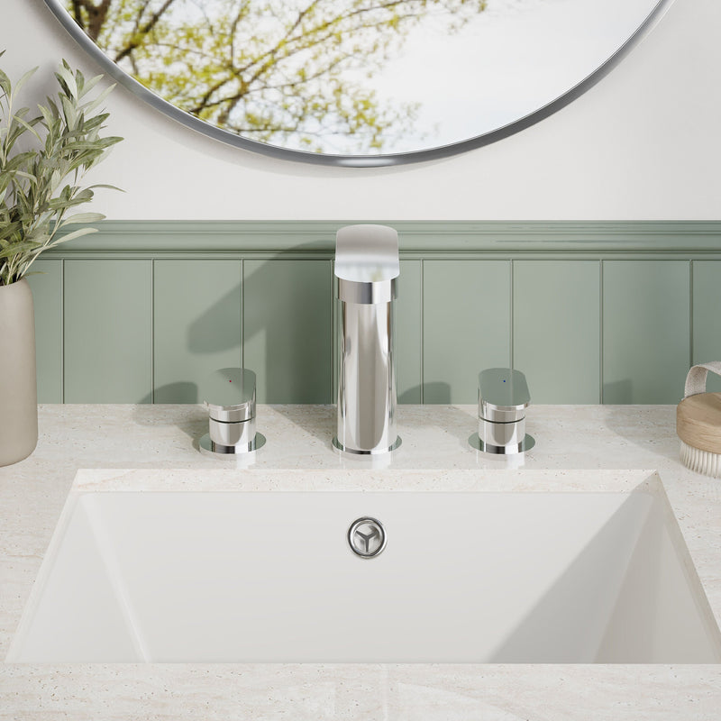 Nuie Binsey 3 Tap Hole Deck Basin Mixer With Pop Up Waste Chrome lifestyle image