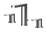 Nuie Binsey 3 Tap Hole Deck Basin Mixer With Pop Up Waste Chrome BIN337