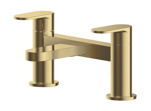 Nuie Binsey Deck Mounted Bath Filler Brushed Brass BIN803