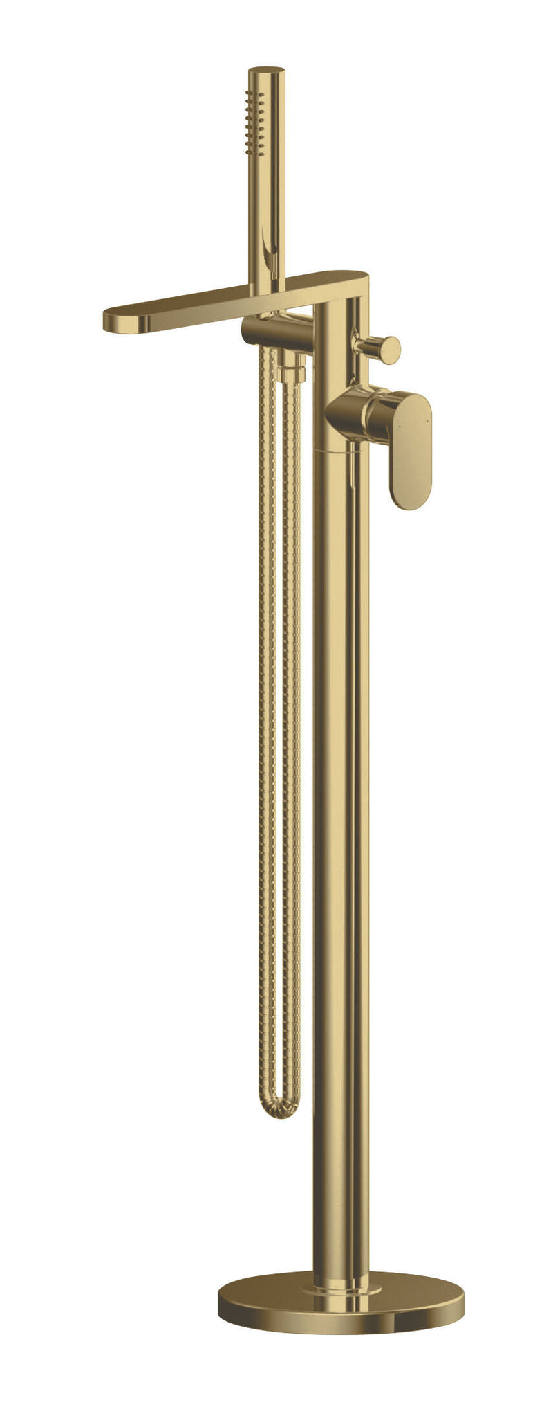 Nuie Binsey Freestanding Bath Shower Mixer Brushed Brass BIN821