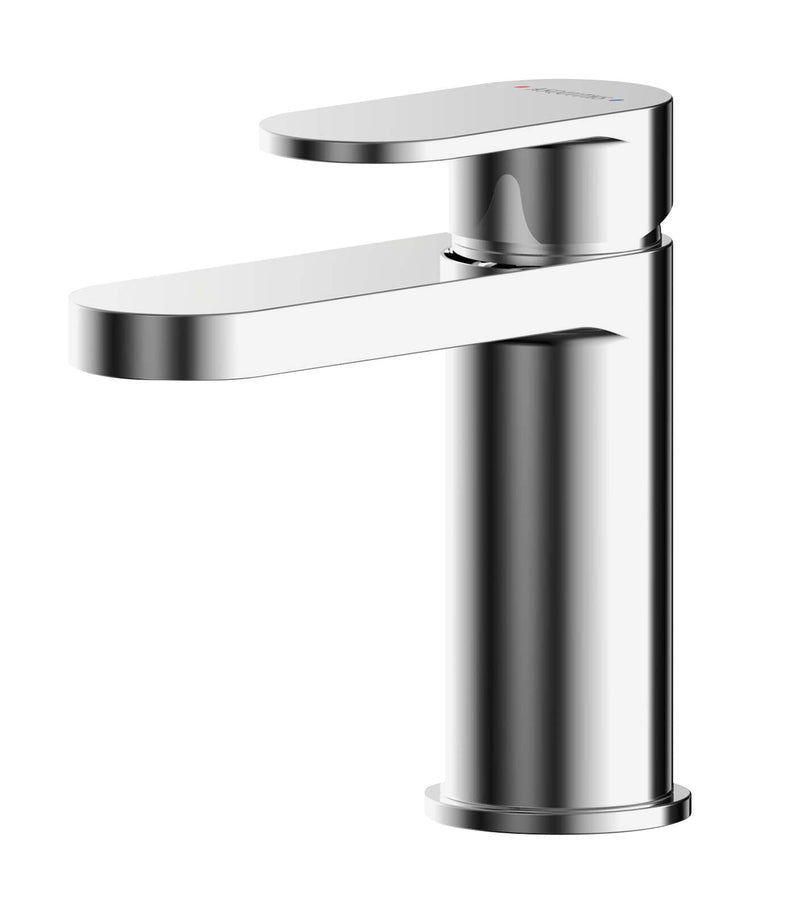Nuie Binsey Mini Basin Mixer With Push Button Waste Chrome BIN315