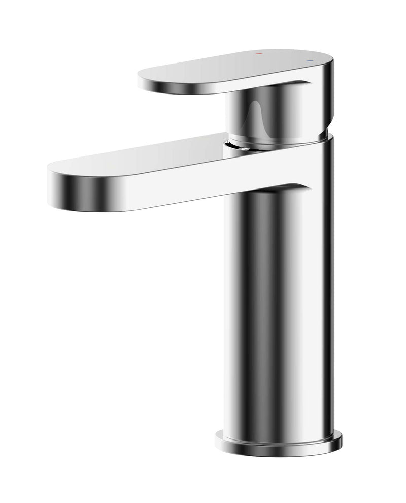 Nuie Binsey Mono Basin Mixer With Push Button Waste Chrome BIN305