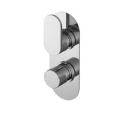 Nuie Binsey Twin Thermostatic Shower Valve Chrome BINTW01