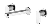 Nuie Binsey Wall Mounted Basin Mixer 3 Tap Hole Chrome BIN317