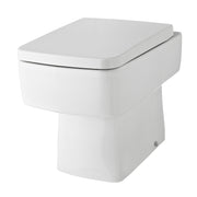 Nuie Bliss square back to wall toilet pan in white