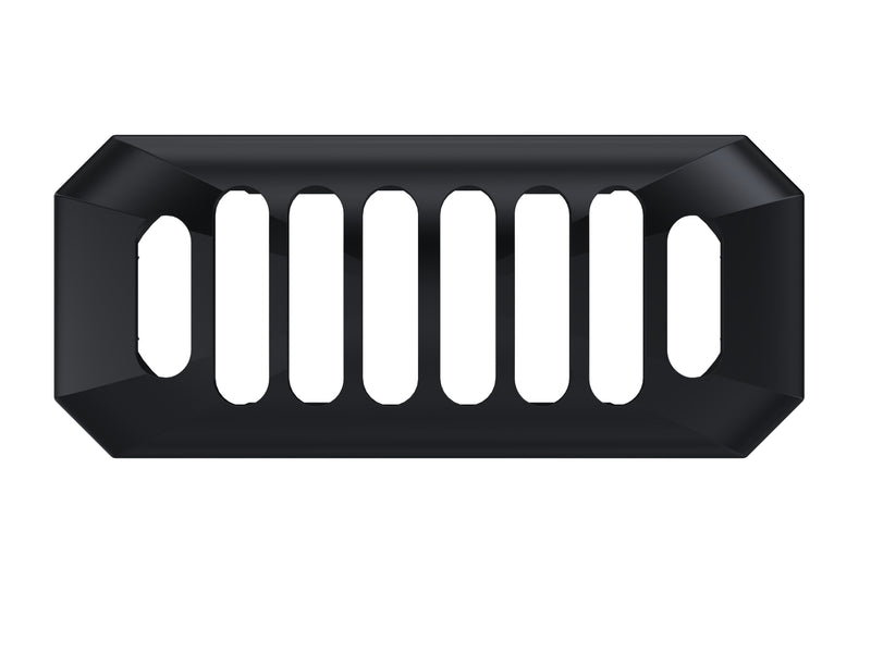 Nuie Carlton Basin Overflow Cover in Black (OVFL02C)