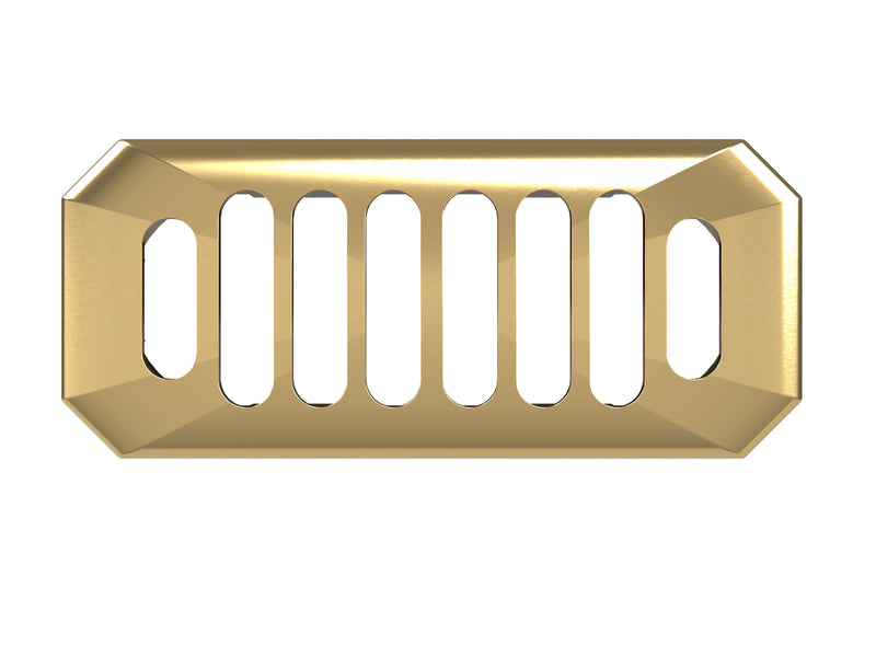 Nuie Carlton Basin Overflow Cover in Brushed Brass (OVFL03C)