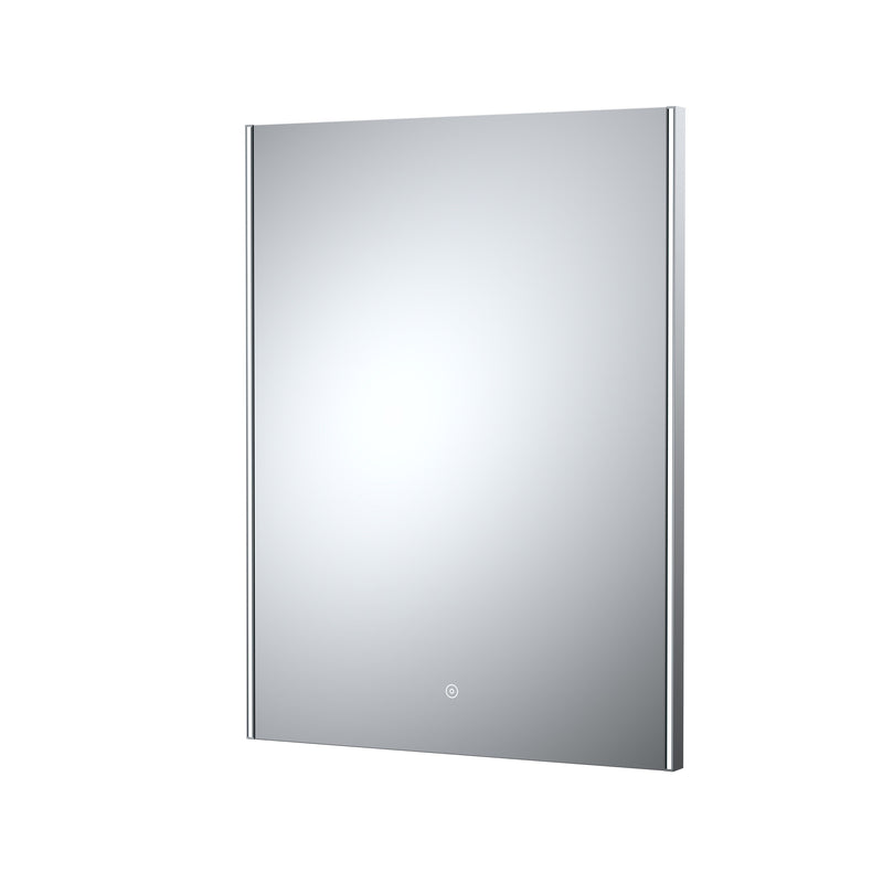 Nuie Cepheus 600x800mm silver ambient LED touch sensor mirror