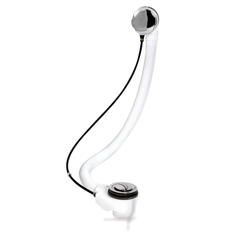 Nuie Chrome Extended Pop-Up Bath Waste with Overflow (EA333)