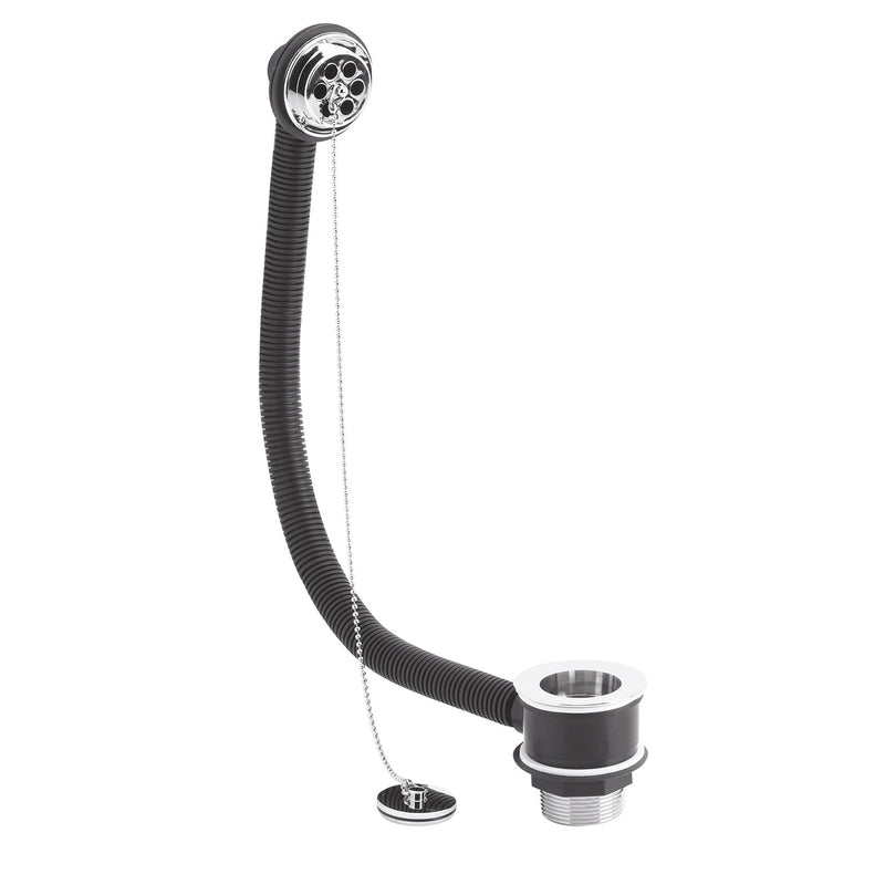 Nuie Chrome Plug & Ball Chain Bath Waste with Overflow (E345)