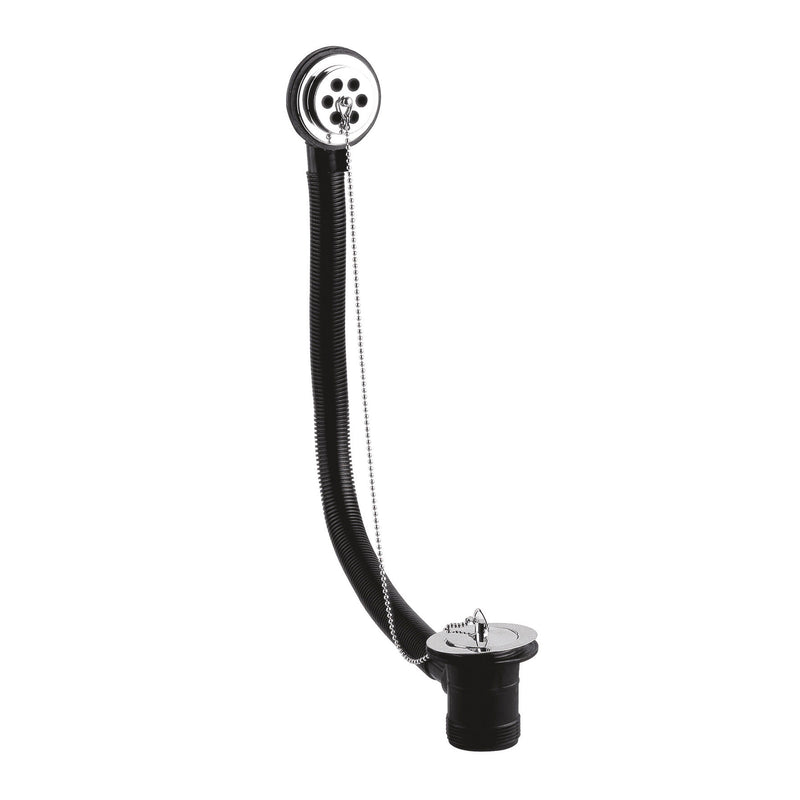 Nuie Chrome Poly Plug & Ball Chain Bath Waste with Overflow (E396)