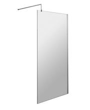 Nuie Chrome Wetroom Screen 1950mm - 900mm