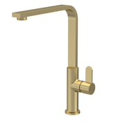 Nuie Churni Square Kitchen Mixer Tap Single Lever in Brushed Brass (KCH805SL)