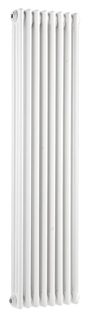 Nuie Colosseum White 1500 x 368mm vertical column radiator