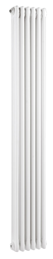Nuie Colosseum White 1800 x 287mm vertical column radiator