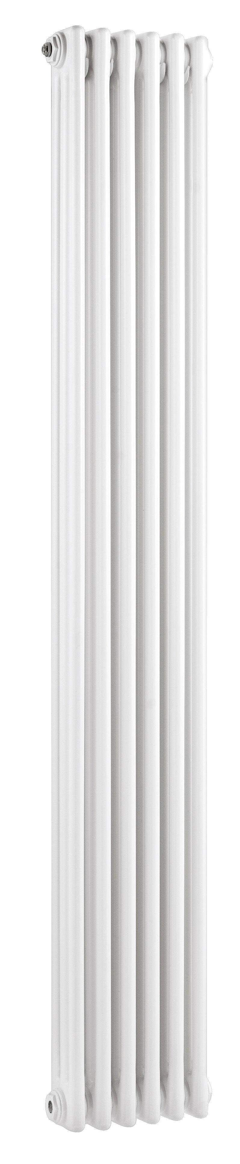 Nuie Colosseum White 1800 x 287mm vertical column radiator