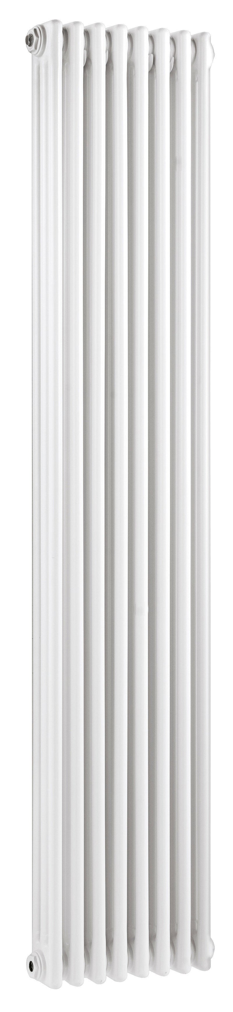 Nuie Colosseum White 1800 x 376mm vertical column radiator