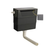 Nuie Concealed Cistern with Brushed Pewter Contemporary Dual Flush Plate