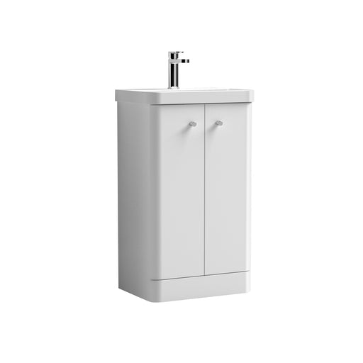 Nuie Core 500mm floor standing vanity unit in Gloss White - additional view