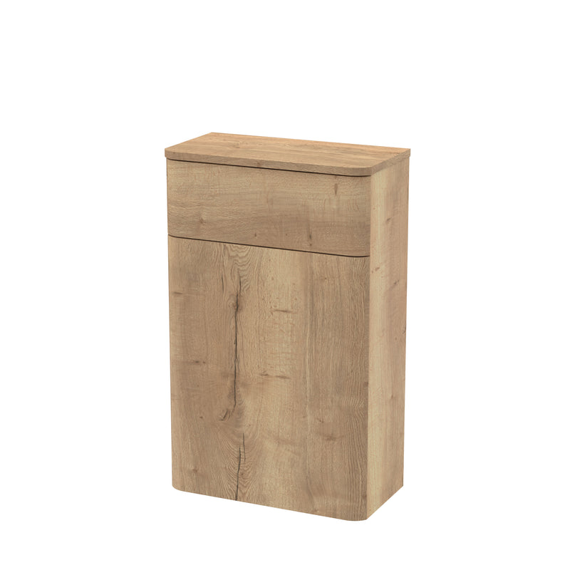 Nuie Core 500mm floor standing WC unit in Autumn Oak