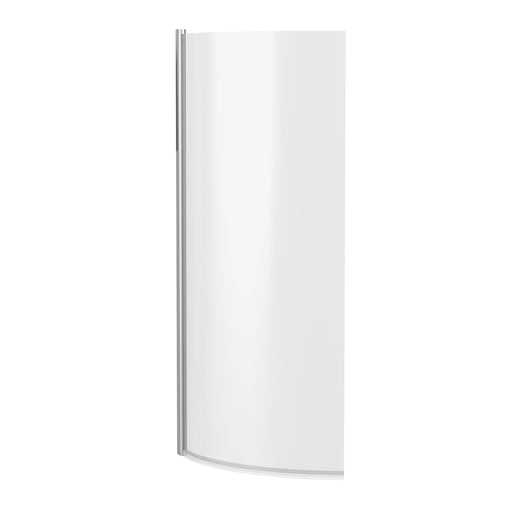 Nuie Curved Bath Screen - Chrome 700mm