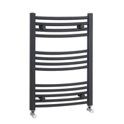 Nuie Curved Ladder Anthracite 700 x 500mm vertical heated towel rail