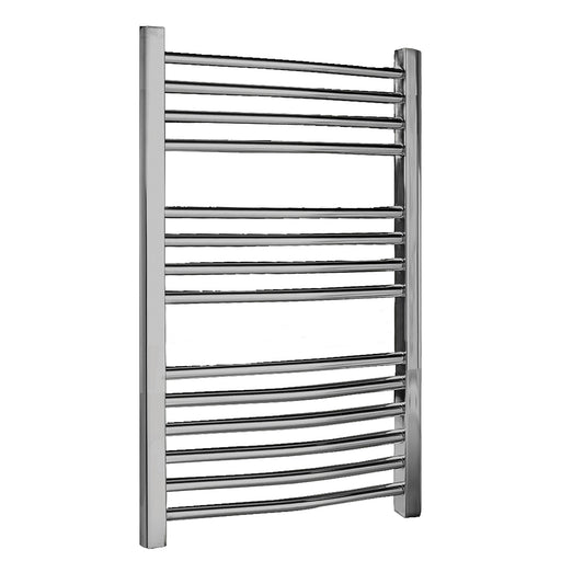 Nuie Curved Ladder Chrome 700 x 500mm vertical heated towel rail