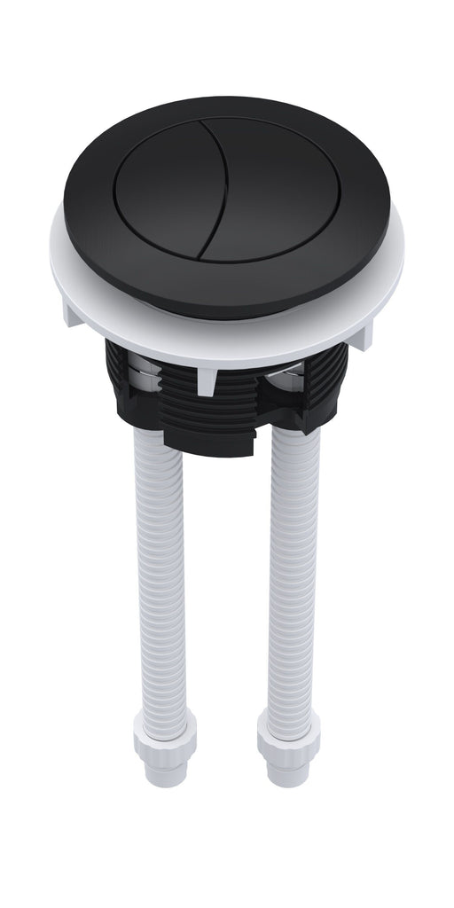 Nuie Dual Flush Cistern Push Button in Black (CPB401)