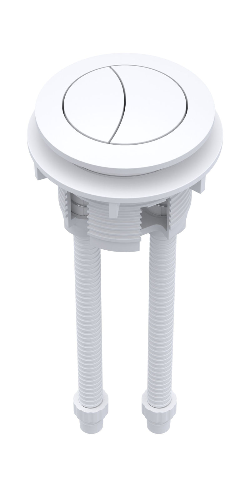 Nuie Dual Flush Cistern Push Button in White (CPB101)