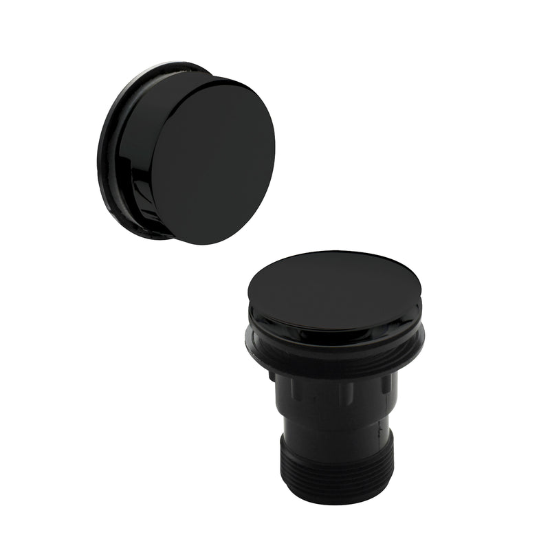 Nuie Easyclean Push Button Bath Waste - Satin Black (E427)