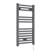 Nuie Anthracite 720 x 400mm vertical electric heated towel rail