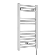 Nuie Chrome 720 x 400mm vertical electric heated towel rail