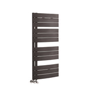 Nuie Elgin Anthracite 1080 x 550mm horizontal heated towel rail