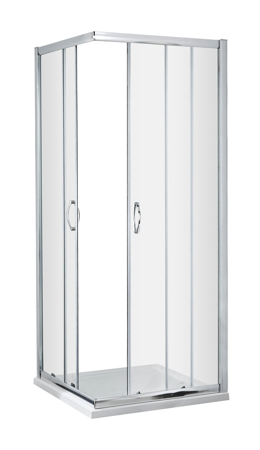Nuie Ella Corner Entry Shower Enclosure (All Sizes) 800 x 800mm in Chrome (SQCE8080-E5)
