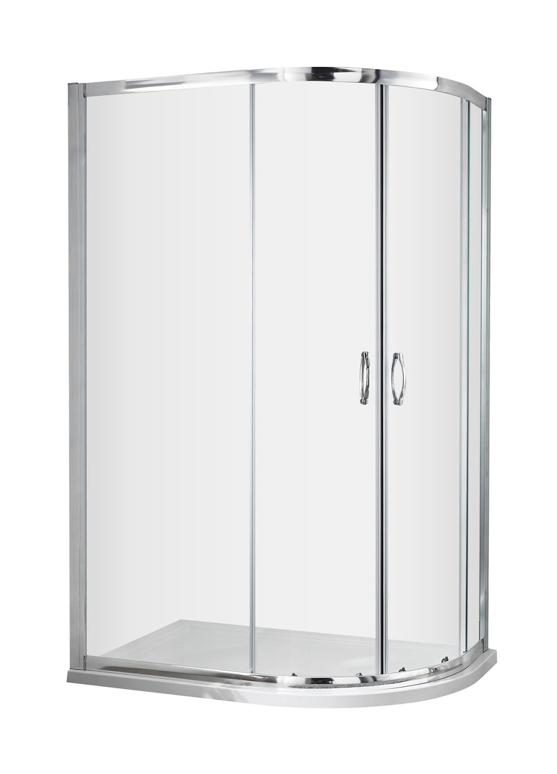Nuie Ella Offset Quadrant Shower Enclosure 1200 x 900mm - Chrome