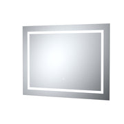 Nuie Enif 800x600mm silver LED touch sensor mirror