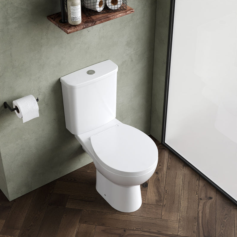Nuie Fay rimless close coupled toilet lifestyle view