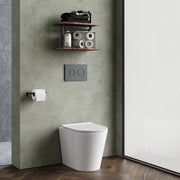 Nuie Fenton rimless back to wall toilet pan fitted with furniture