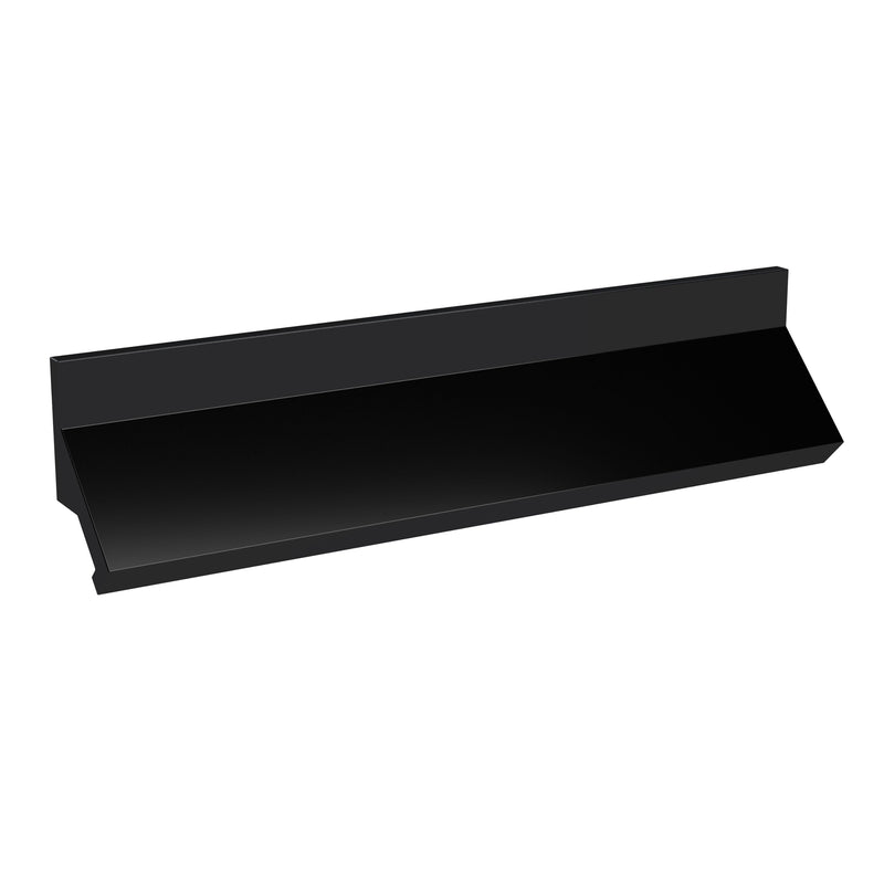 Nuie Finger Pull Furniture Handles (All Sizes) in 224mm Black (H208)