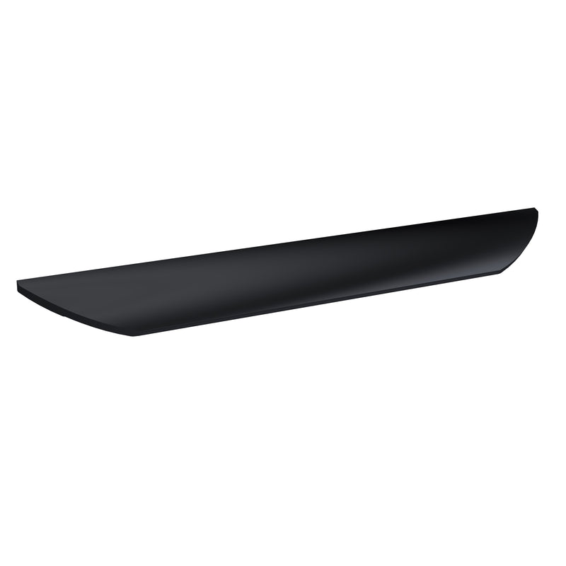 Nuie Finger Pull Furniture Handles (All Sizes) in 224mm Black (H210)