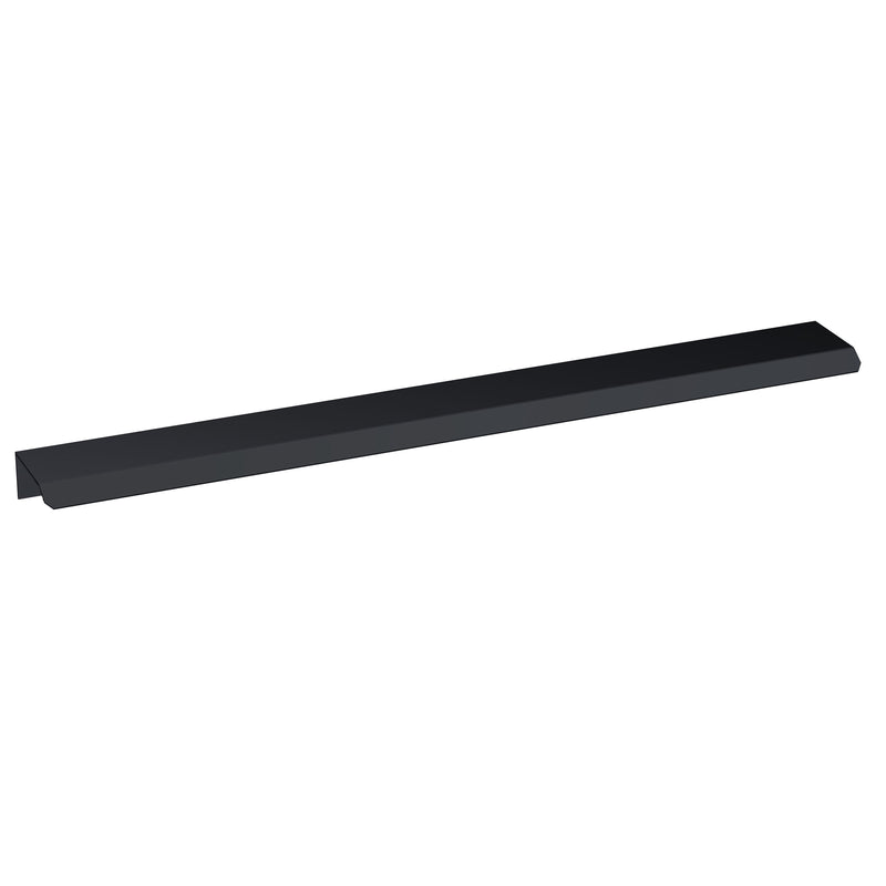 Nuie Finger Pull Furniture Handles (All Sizes) in 300mm Black (H225)