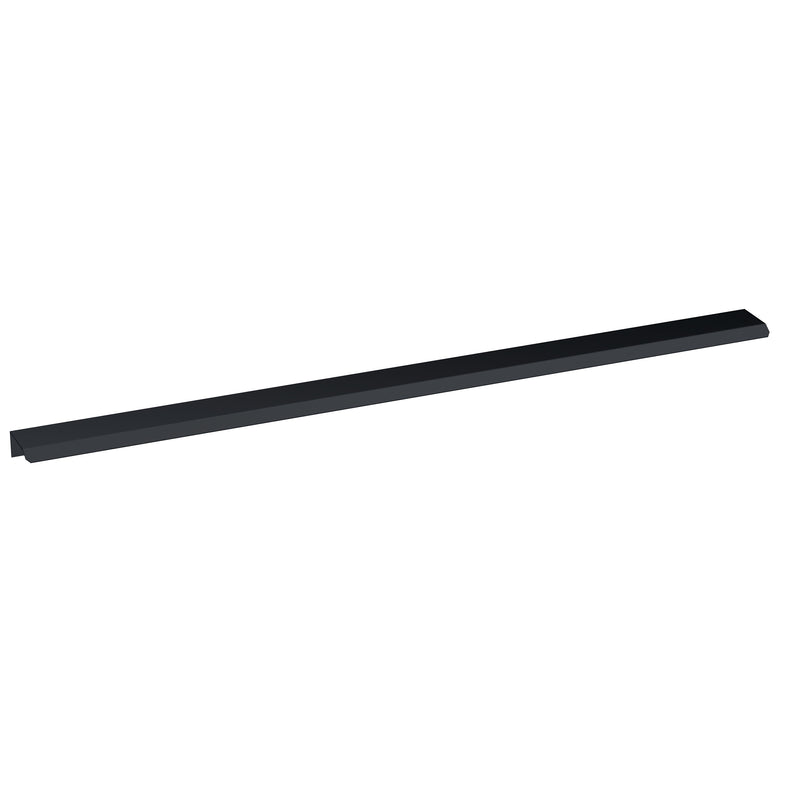 Nuie Finger Pull Furniture Handles (All Sizes) in 500mm Black (H226)