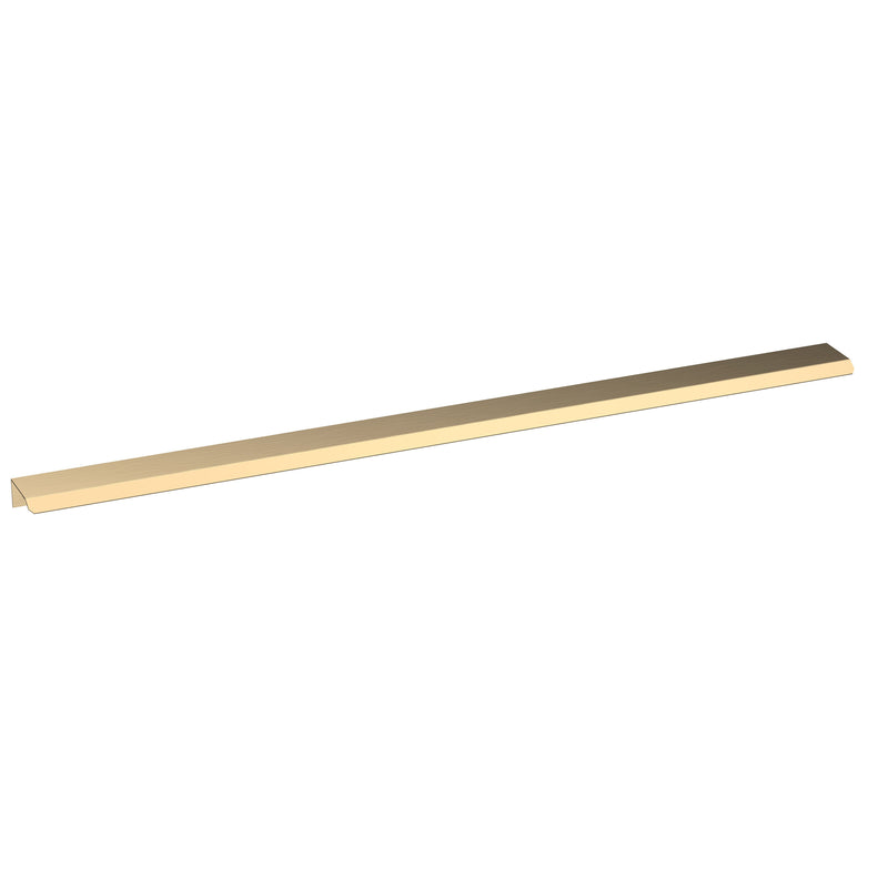 Nuie Finger Pull Furniture Handles (All Sizes) in 500mm Brushed Brass (H326)